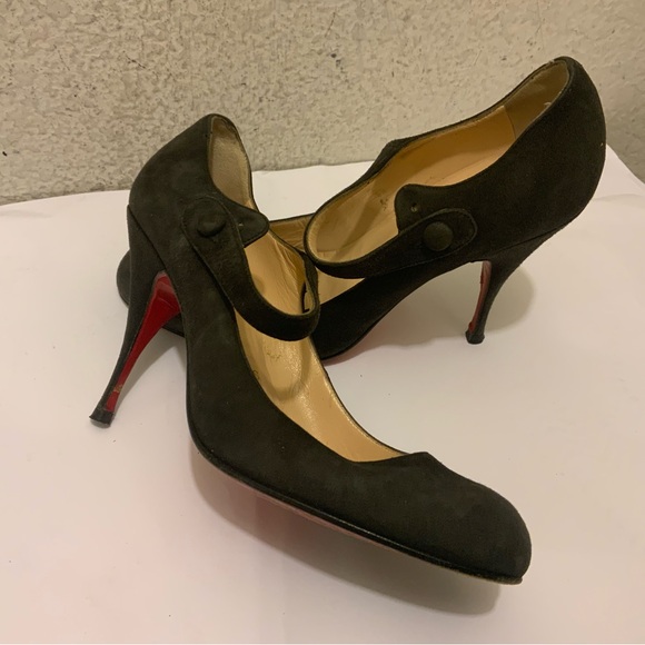 Christian Louboutin Suede Pumps Women's Size: 7.5 | IT 37.5 - Picture 4 of 9